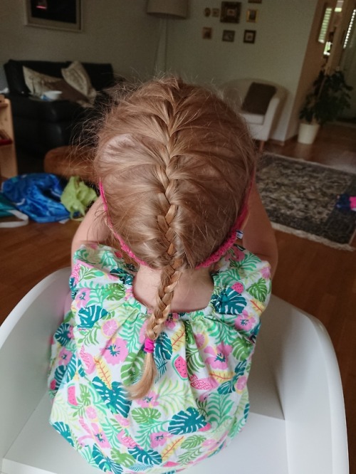 french plait for little Emma