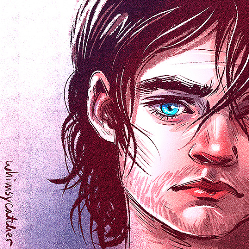 whimsycatcher: A(nother) quickie of Bucky before bed… I’m sorry I like to draw him so woeful, but hi