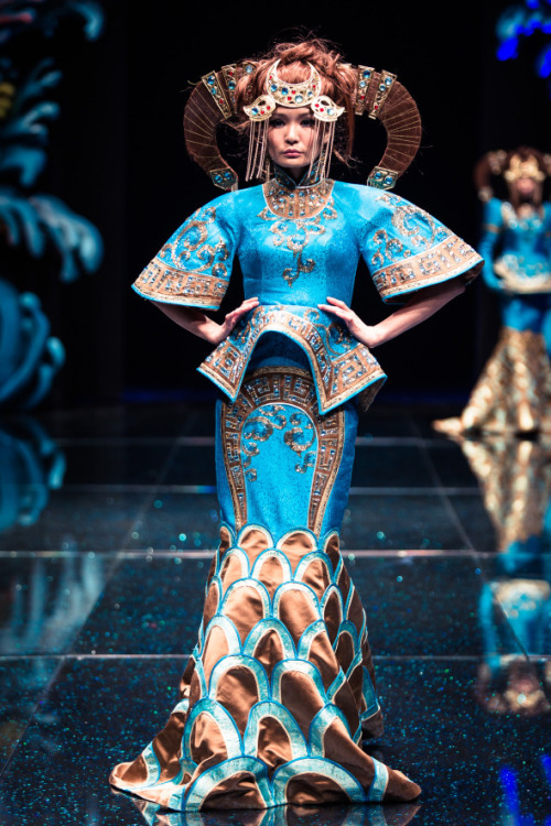ninewhitebanners:Ochirjantsan Bold is a fashion designer living in Ulaanbaatar. His work combines tr