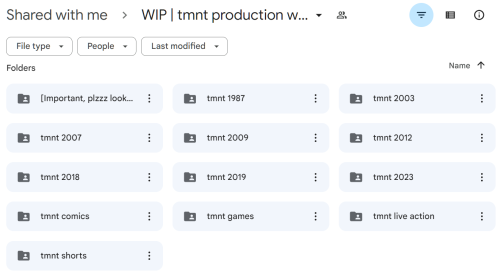 If You Found Any Tmnt Production Works Storyboards, Concepts, Animation Progress, Or Maybe Just Some