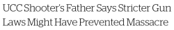 bumswagfordays:  micdotcom:  Ian Mercer, father of the man who killed nine people and wounded nine others  at Umpqua Community College,  spoke to CNN Saturday. In the interview Mercer called the event “devastating” and explained he was still trying