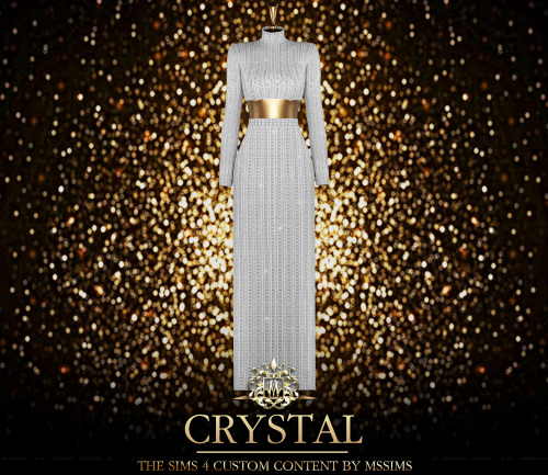 CRYSTAL DRESS FOR THE SIMS 4ACCESS TO EXCLUSIVE CC ON MSSIMS4 PATREONDOWNLOAD ON MSSIMS PATREONDOWNL