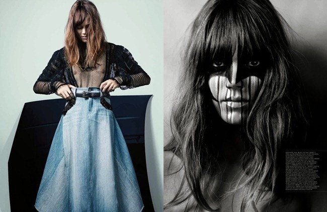 imageamplified:  INTERVIEW MAGAZINE: Freja Beha Erichsen in “Fade Black” by Photographer