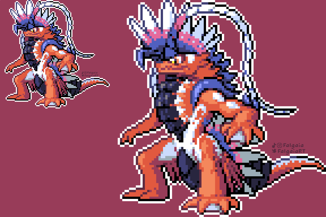 Shiny koraidon pixel art