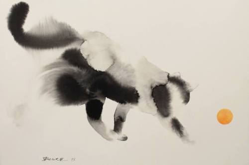 Cat illustrations by Endre Penovác. Ink.| Exquisite art, 500 days a year. |