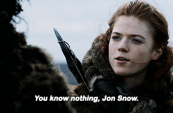 Porn Pics televisionsgif:  You know nothing, Jon Snow.