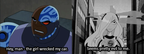neopuff:  “She was a liar and a spy - trained by Slade and sent to destroy us.” 