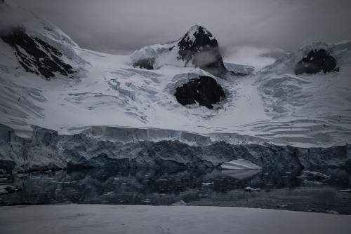 Leith Cove, Antarctica. From A to B