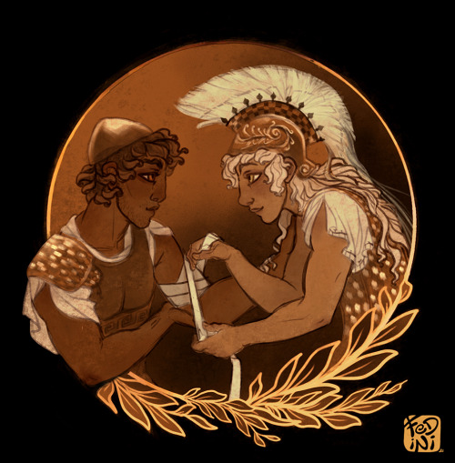 Achilles and Patroclus …….. like my art? consider supporting me on: https://ko-fi.com/