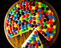 lustingfood:  M&M CAKE 
