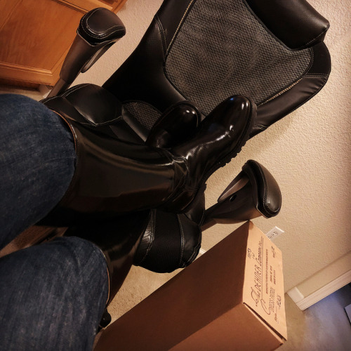 First Motorboots, The Most Beautiful Pair Of Boots, Ive Ever Received. #motorboots #dehnerboots #booted