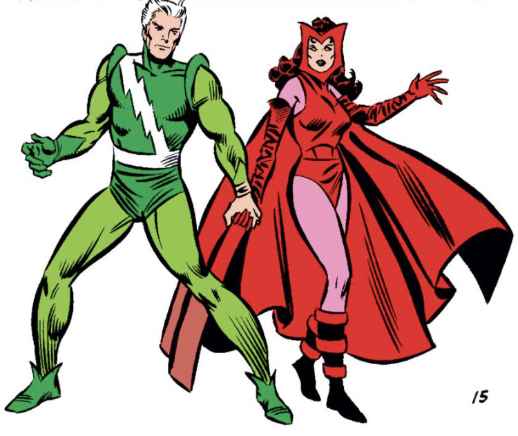 hex power — The Scarlet Witch & Quicksilver's classic costumes