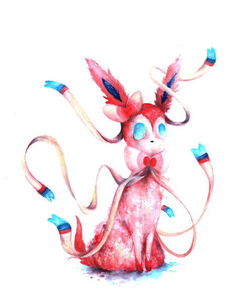 retrogamingblog:  Eeveelution Watercolors made by NabiArt