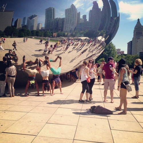 #ATX #Bean #Twerk #expressyourself #chicago (at Cloud Gate)