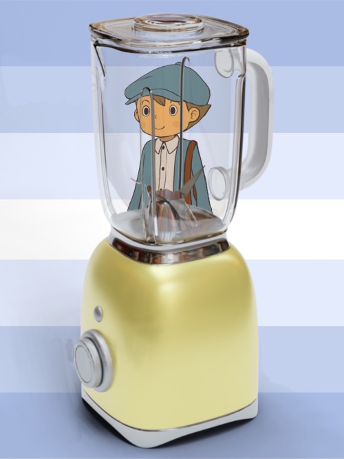 Could You Blend Luke Triton From The Game Professor Layton? :)
