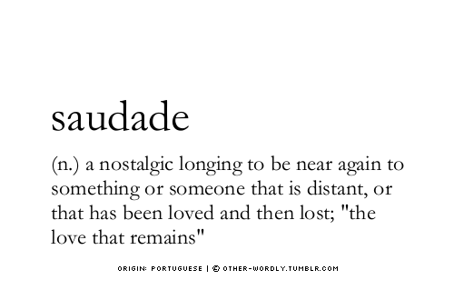 Saudade Definition | Poster