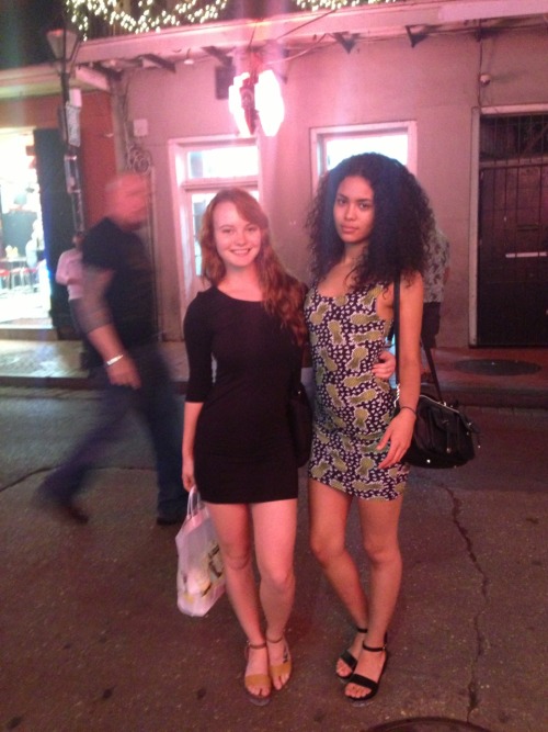 asiadeelight:  That one time when Kacy & I decided to wear matching shoes in NoLa.  New Orleans whhaaa?