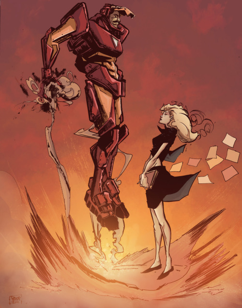 Iron Man \ Robbi Rodriguez || Deviant Art || TwitterColor \ Doug Garbark