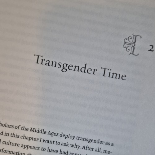 a chapter header which reads "transgended time"