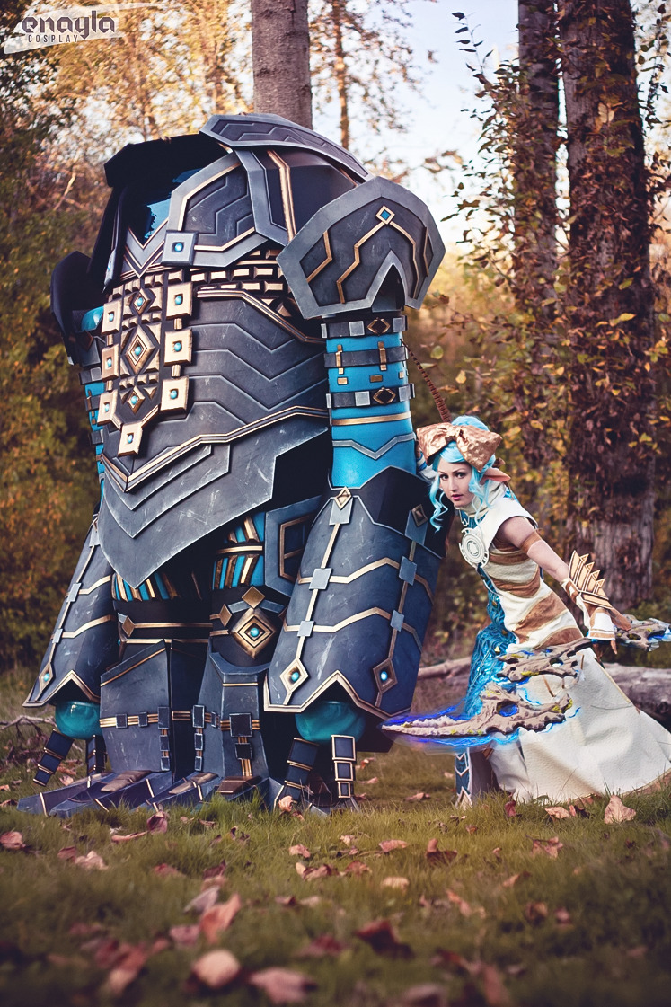 vixyhoovesmod:  enayla:  I wanted to share my completed Asura and Golem cosplay with