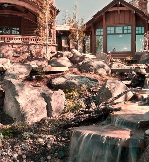 Natural Stone Pavers Front Yard
