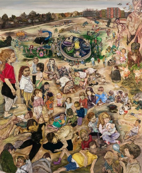 Erwin Pfrang  —  Luna Park  (oil on canvas,  2014)