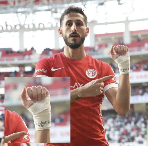 Israeli Soccer Player, Sagiv Yekhezkel, Who Plays For Antalyaspor, A Turkish Team, Dedicated A Goal To