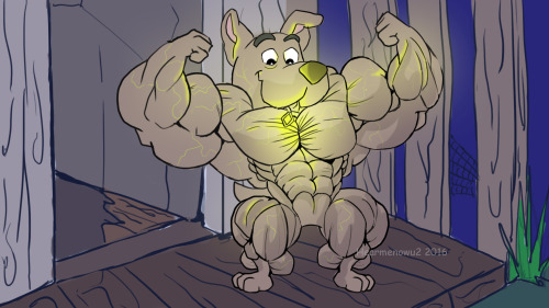 A belated request awhile back for @thereal951237  Scrappy doo finally found his puppy power