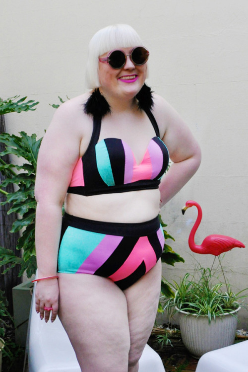 I am in LOVE with my first #fatkini from City Chic. I love the colour, the shape and how I look!!!