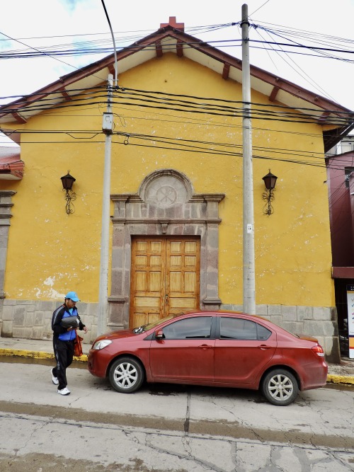 Escena en una calle, Puno, 2017.