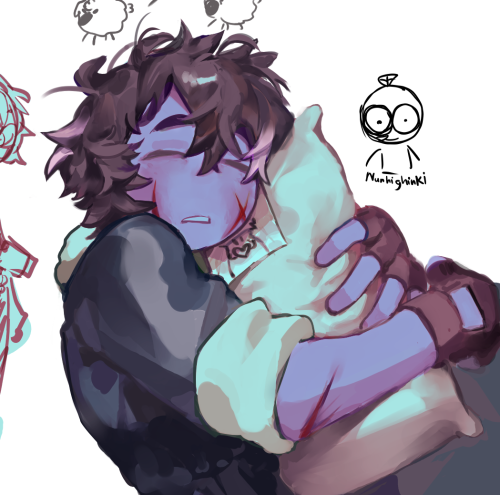 He Drew Mc And Stick It On The Pillow