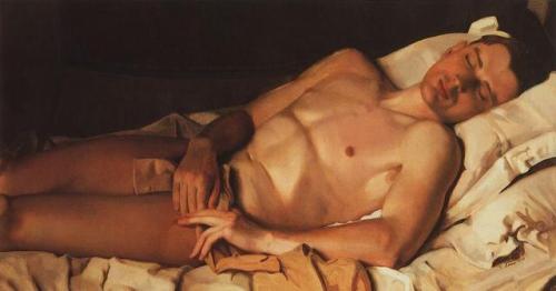 Porn Pics konstantin-somov:  Naked Young Man (B. Snezhkovsky),