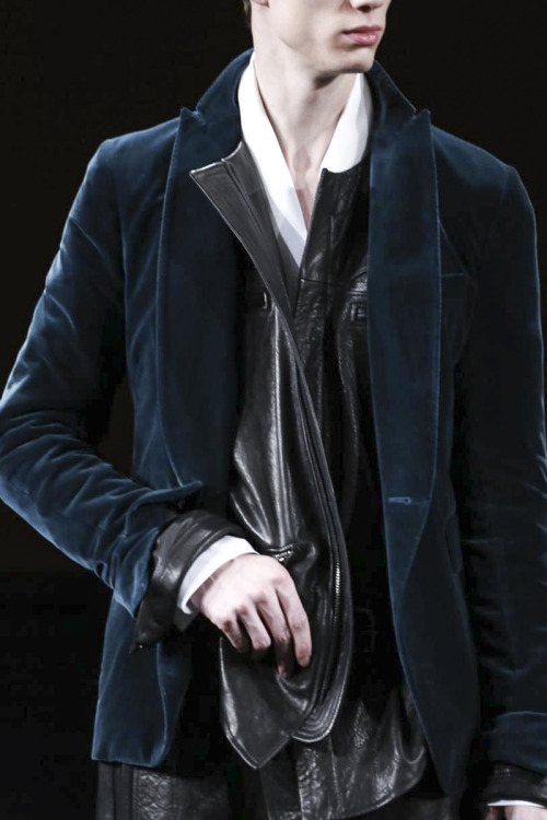 aetsogard:  Haider Ackermann Fall 2015 Menswear