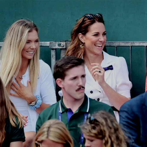 emmaxstones - The Duchess of Cambridge on day two of the Wimbledon...