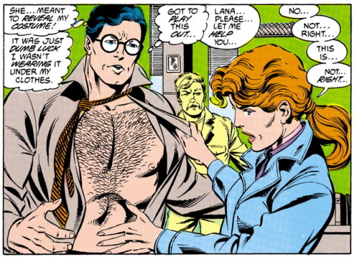 shirtlessmenincomics:Shirtless Clark Kent by John Byrne