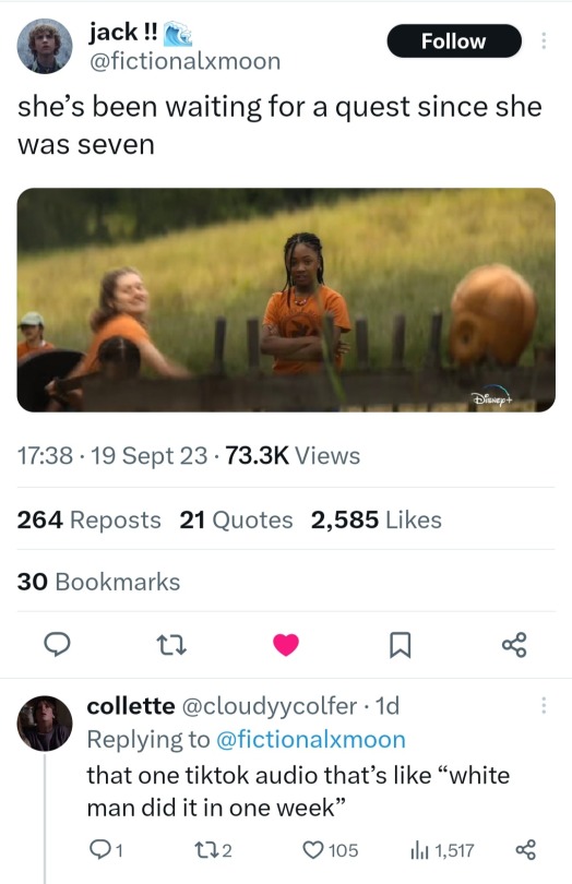 She Fr Has The Annabeth Look!!! And The Reply
