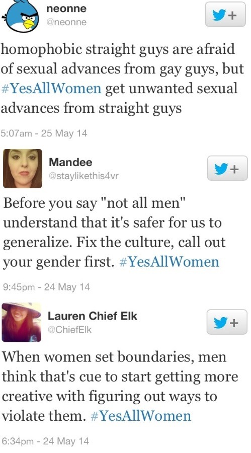 odinsblog:  #yesAllWomen psa 