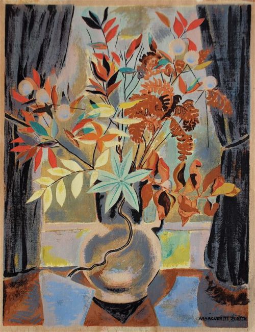 Autumn Still Life  -    Zorach, Marguerite , 1940-42American, 1887 -1968 Colour Silkscreen , 16.62 x