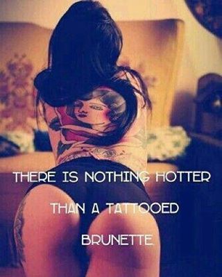 Sex #brunette #tattooedgirls #tattooedbrunette pictures