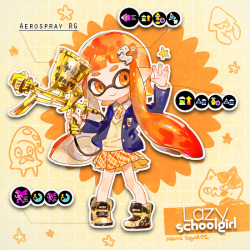 namface:Not perfect but some squid setups i like to use for ranked!! I-i-i like being in the front lines