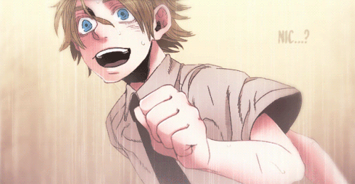 kaneki-e:  “Nic, don’t worry anymore.It’ll be okay.You don’t need to work for him any more.” 