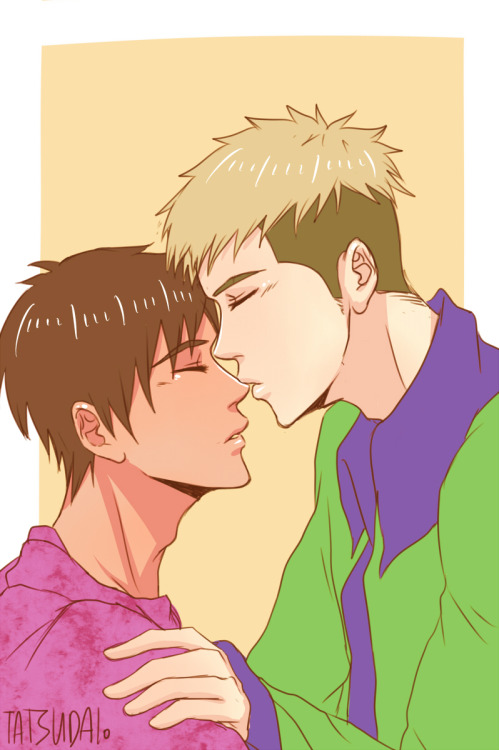 tatsudai:  some erejean smooches for that kiss meme c”: they’re really big ass files OTL