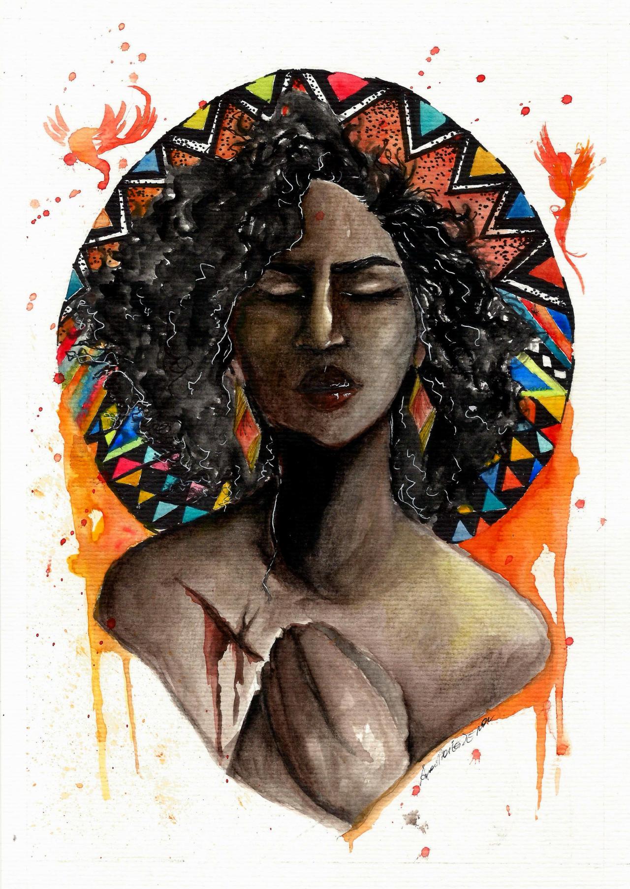 fyblackwomenart:  my name is Ana Maria Sena,This is my portfolio: http://www.pinterest.com/anamariaSena/ and