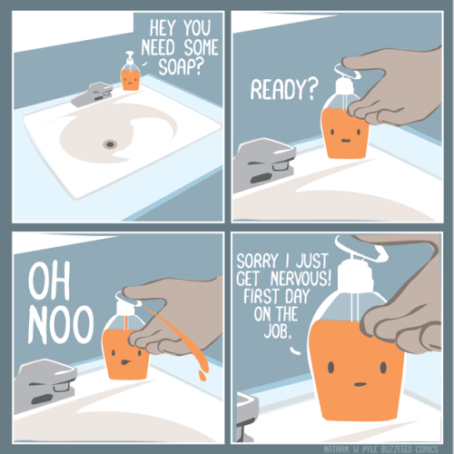 ghdos:  cleophatrajones:  midnight-sun-rising:  yrbff:  7 Inanimate Objects That Are Actively Plotting Against Us (by nathanwpyle)  The last one is so cute lol   I believe the ear buds…   The ear buds one HAS to be true. 
