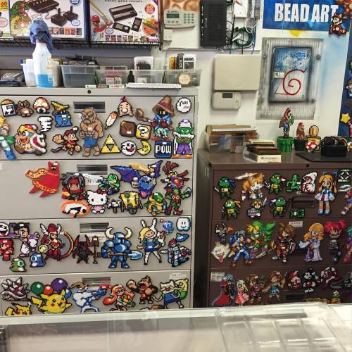 More #Vegas pics. Here’s some #perler #art from Gamer’s Paradise. The staff were busy ma