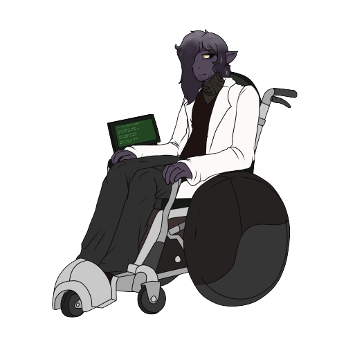 Here is Ristretto in his 40′s working as a fixer for my group!Art by @georginawuffysworld-blog !