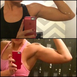 noglutesnoglory:  On the plus side, my biceps