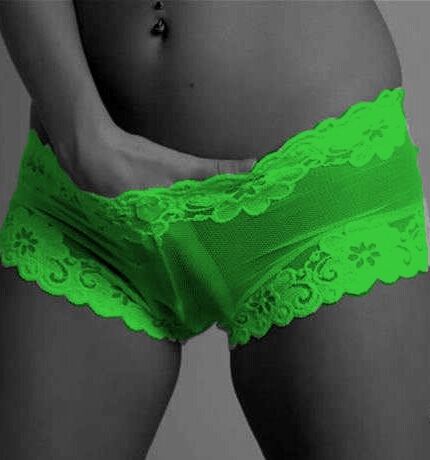 fancycolorart: Green Hand in panties
