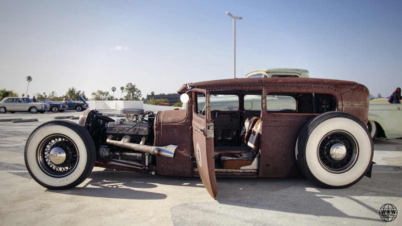 world-on-wheels:  Dirty Thirty Rat Rod Breakfast Club LA Petersen Automotive Museum