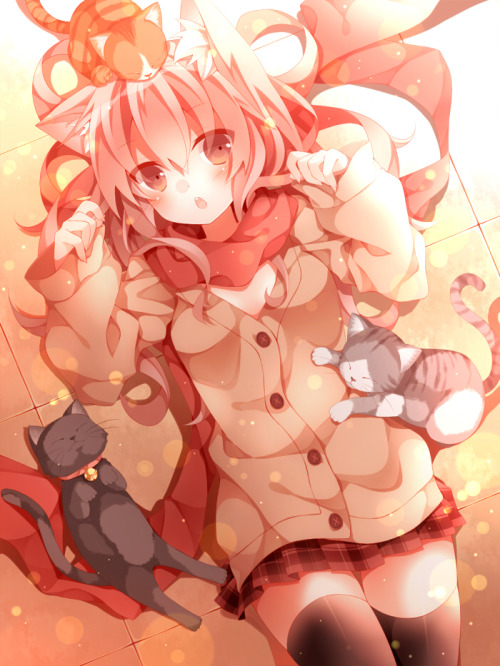 catgirlsdoingcatthings:  にゃあ | モグ [pixiv] 